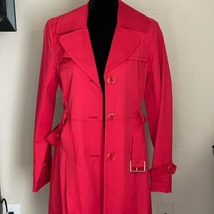 Trench/Rain Coat -  Lipstick Red - New with Tags
